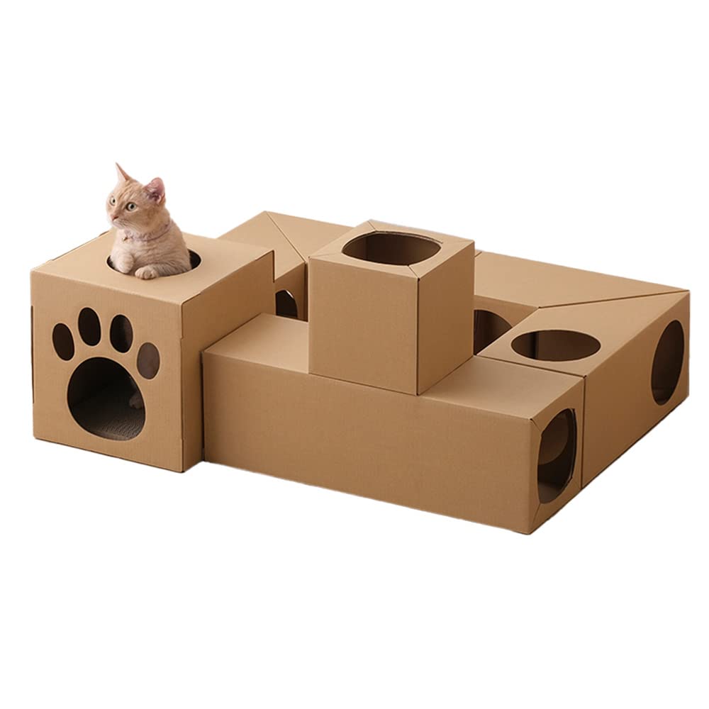 全国送料無料 アイリスオーヤマ 猫 おもちゃ ねこねこトンネル 組み合わせ自在 爪とぎ フルセット P-NTF