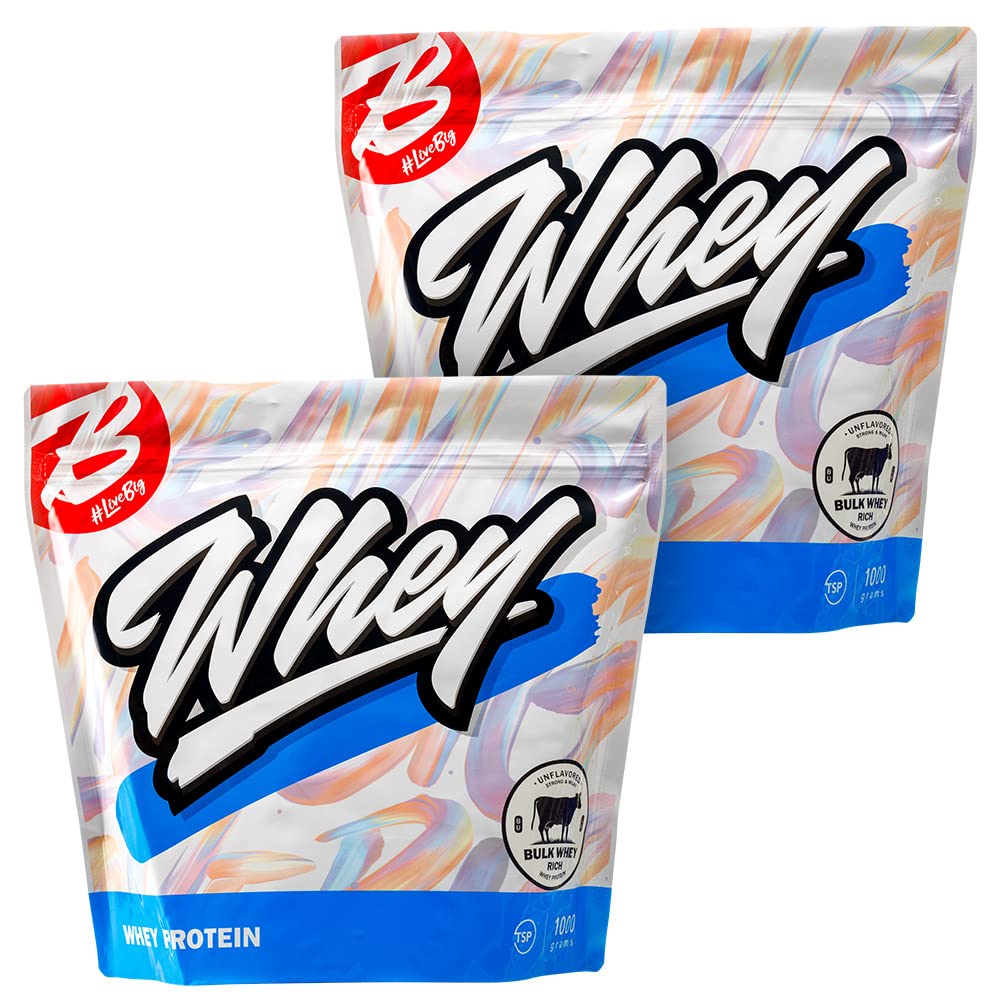 バルクスポーツ プロテイン バルクホエイRICH 2kg(1kg x 2個) 甘味料・香料不使用 プレーン ナチュラル ノンフレーバー