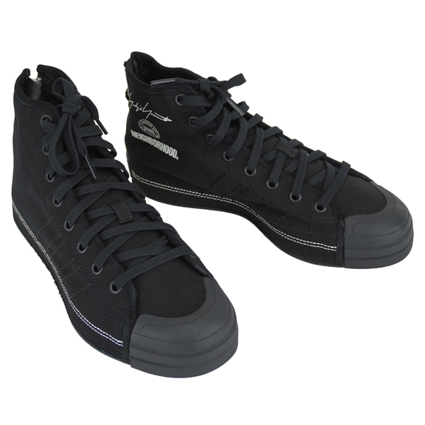 Y-3 ワイスリー Y-3×NEIGHBORHOOD NIZZA HI/ワイスリー×ネイバーフット コラボ ハイカット スニーカー/JP6454 BLACK/BLACK/BLACK