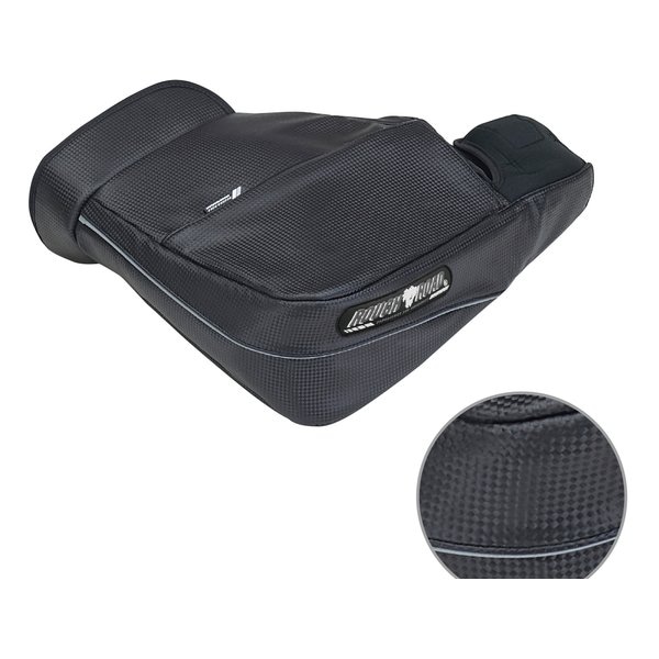 バイク用ハンドルカバー HOTハンドウォーマー 防風 防寒 カーボン フリーサイズ RR5927CB