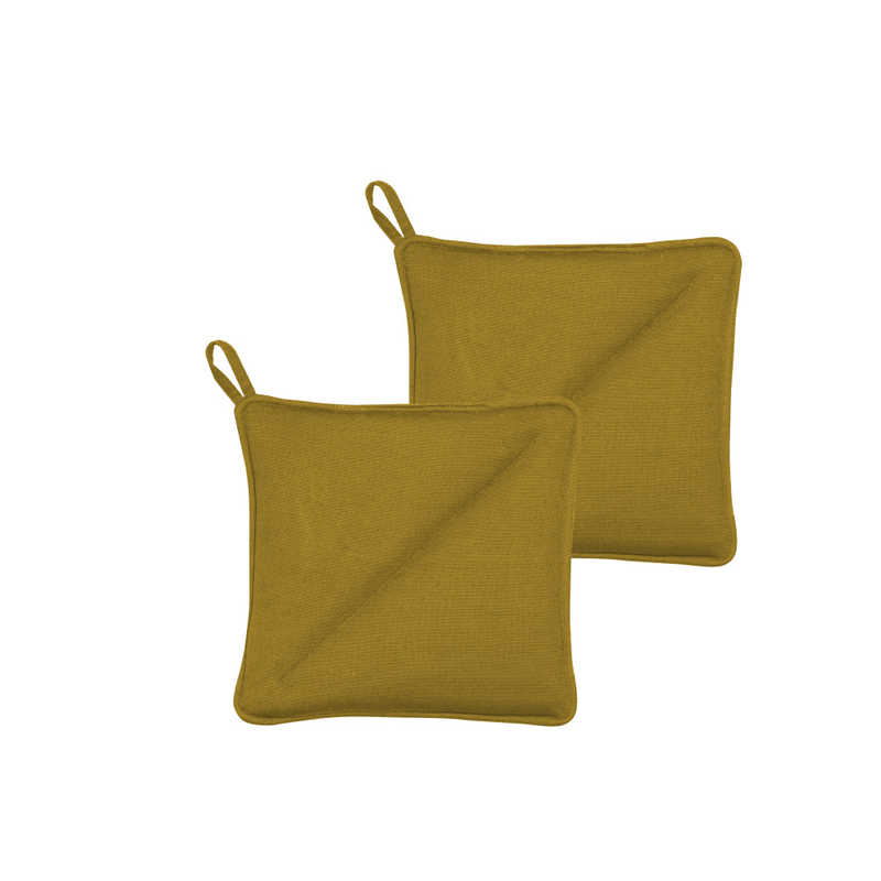 ソダール　ポットホルダー 20x20 Soft Golden 4個セットl ゴールド　727665CN