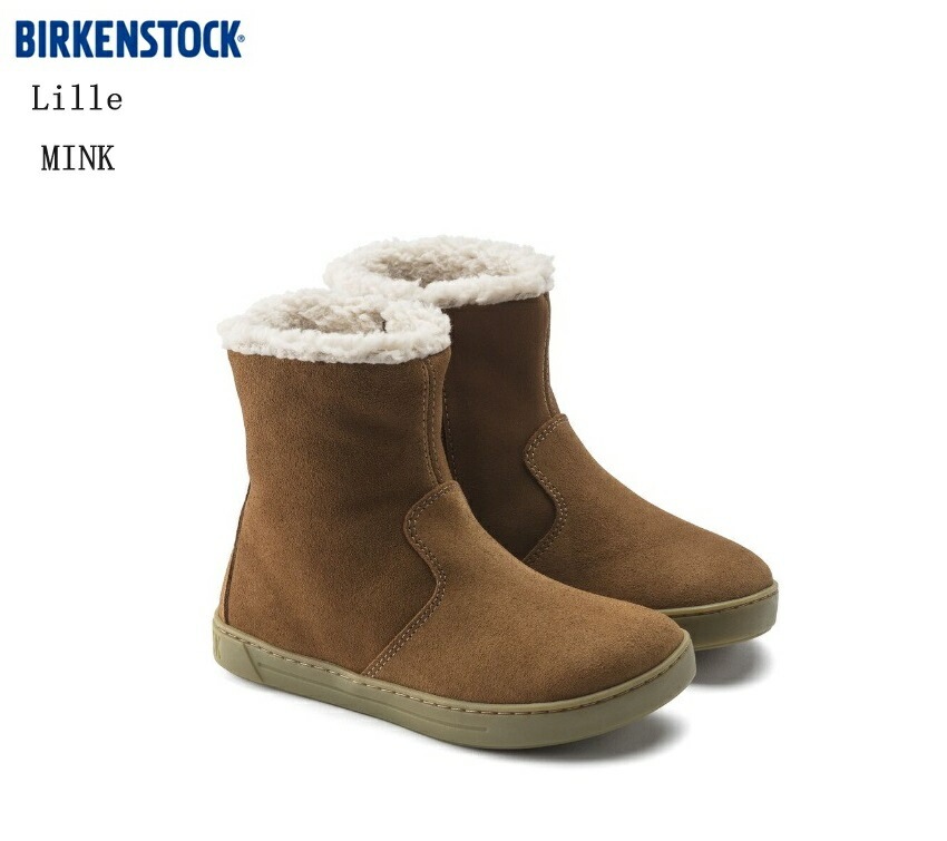 ビルケンシュトック (BIRKENSTOCK)Lille 1020206 キッズ カジュアルムートンブーツ キッズ リリー チャックで脱ぎ履きできる子供用ハーフブーツはそのシンプルなデザインが魅力 通