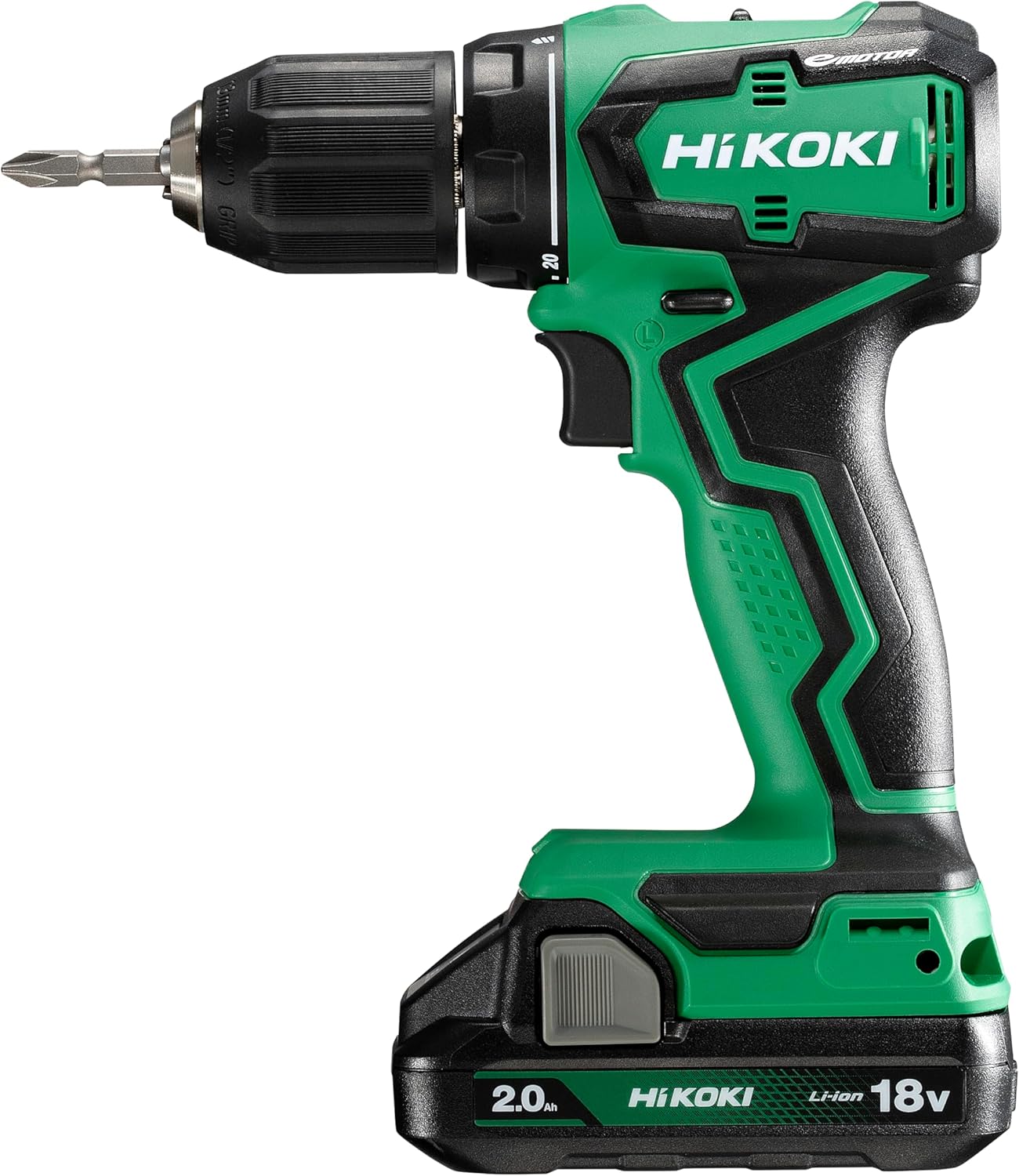 HiKOKI(ハイコーキ) 18V 充電式 ドリルドライバー DS18DD 初回修理保証 バッテリー2個・充電器・ケース付 DS18DD(2BG)