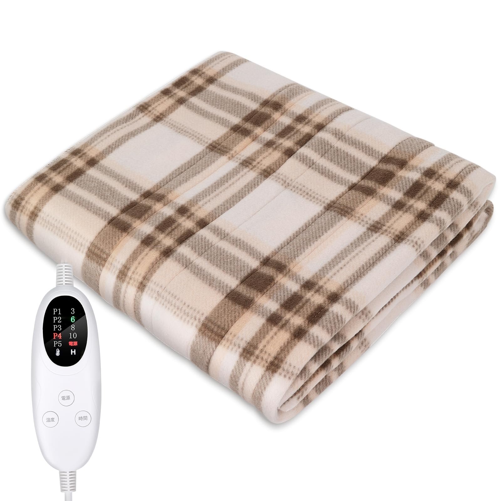 電気毛布 敷き 掛け兼用 節電 4段階タイマー 電気敷き毛布 140×80cm 切り忘れ防止タイマー付き 5段階温度調整 洗える 電気ブランケット 防寒対策 肩掛け 膝掛け シングル 暖房器具 毛玉な