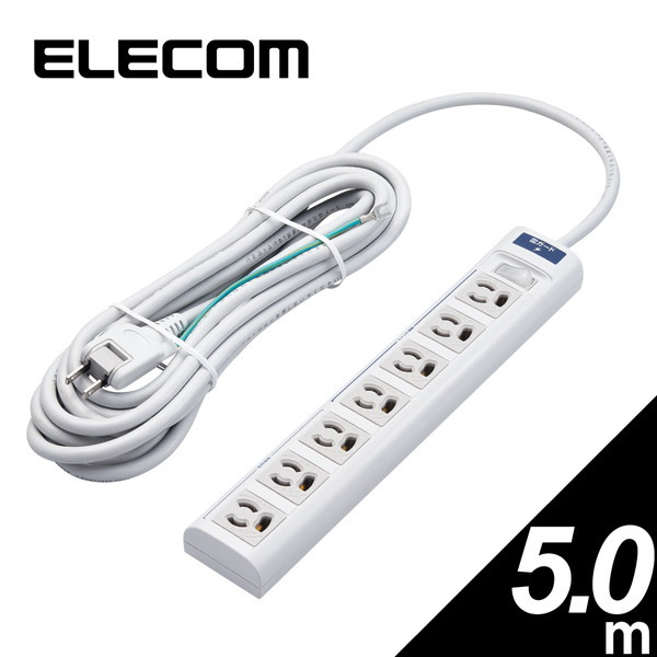 T-T05-3750LG/RS [EU RoHs指令準拠 雷ガード常時通電/スイッチ連動タップ] メーカー直送