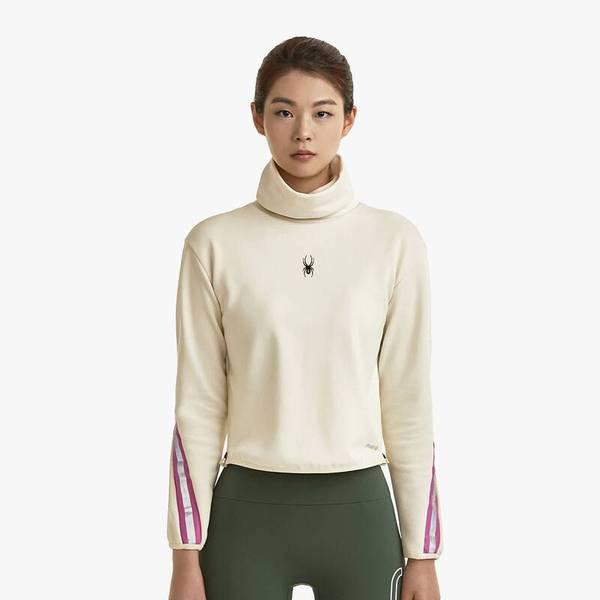 女性ランニングロゴテーピングハイネックTシャツ SPGWCNRL282WIVY 709823