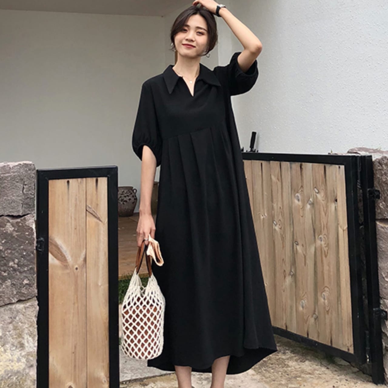 トップス ワンピース レディース マタニティ マタニティ服 マタニティワンピース Vネック 袖あり 半袖 ストレート 襟あり セクシー かわいい 大人可愛い きれいめ 大人 おしゃれ お洒落 大人女子