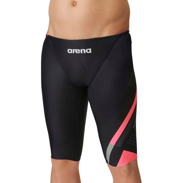 返品交換不可 訳あり大特価 ARENA アリーナ WA承認 競泳水着 メンズ レーシングスパッツ ハーフレッグ 水泳 水着 FAR3561M-BKPK
