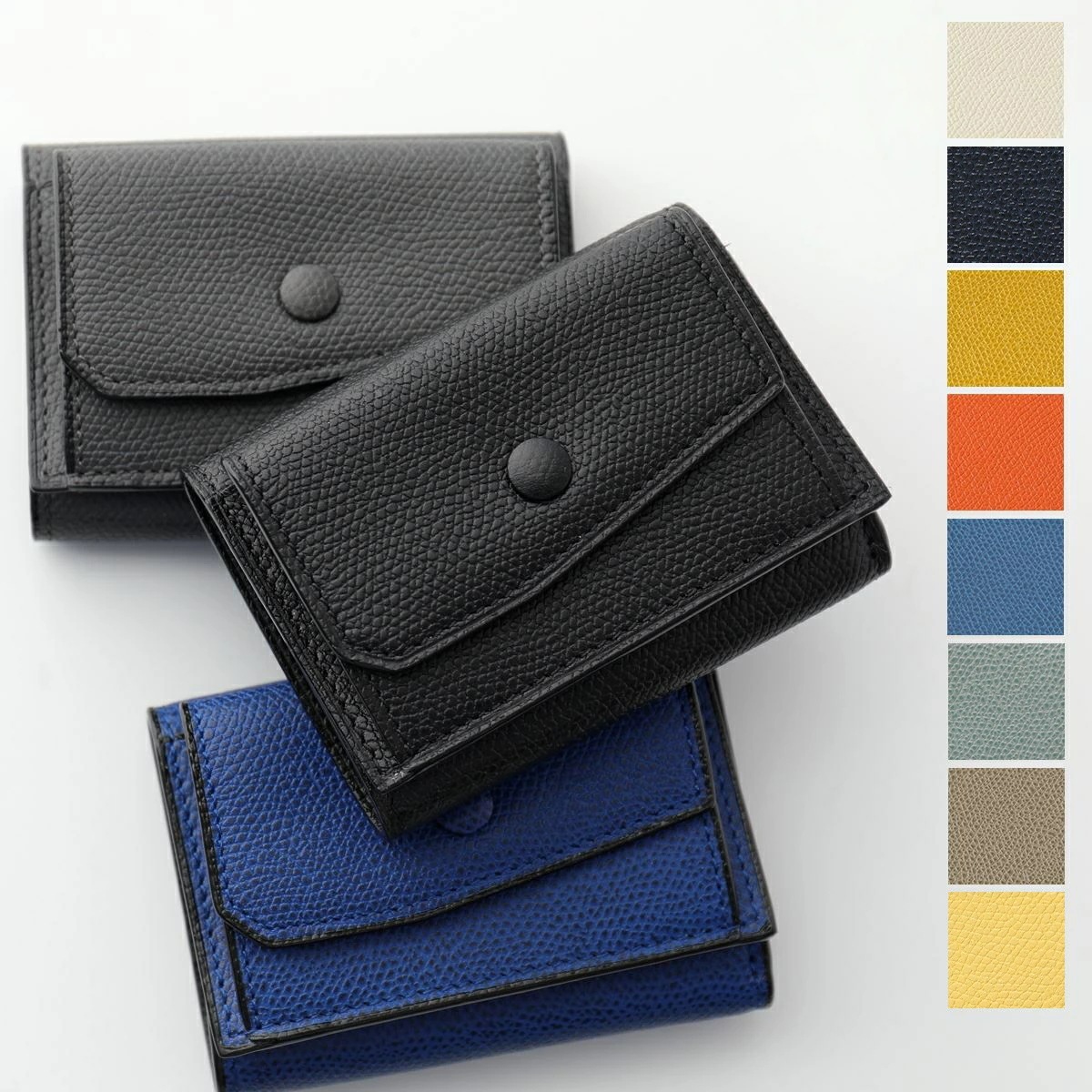 Valextra ヴァレクストラ 三つ折り財布 SGNL0026028LRLWF99 V8L26 028 メンズ レザー スモール ミニ財布 豆財布 カラー11色