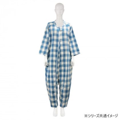 フドーねまきB 厚手 チェックブルー L 106884