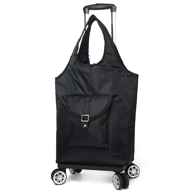 母の日 ショッピングカート おしゃれ 4輪 冷蔵 大容量 前押し 多機能ホイール ショッピングキャリー トートバッグ 折りたたみ 調節可能 ポケット付き