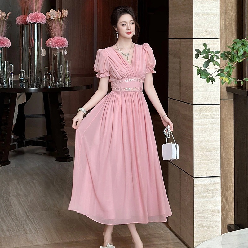 夏新作 ロングワンピースドレス 大人気質 パーティー 海边リゾート同窓会 披露宴 卒業式 結婚式 演奏会 ウェディング フォーマルキャバ