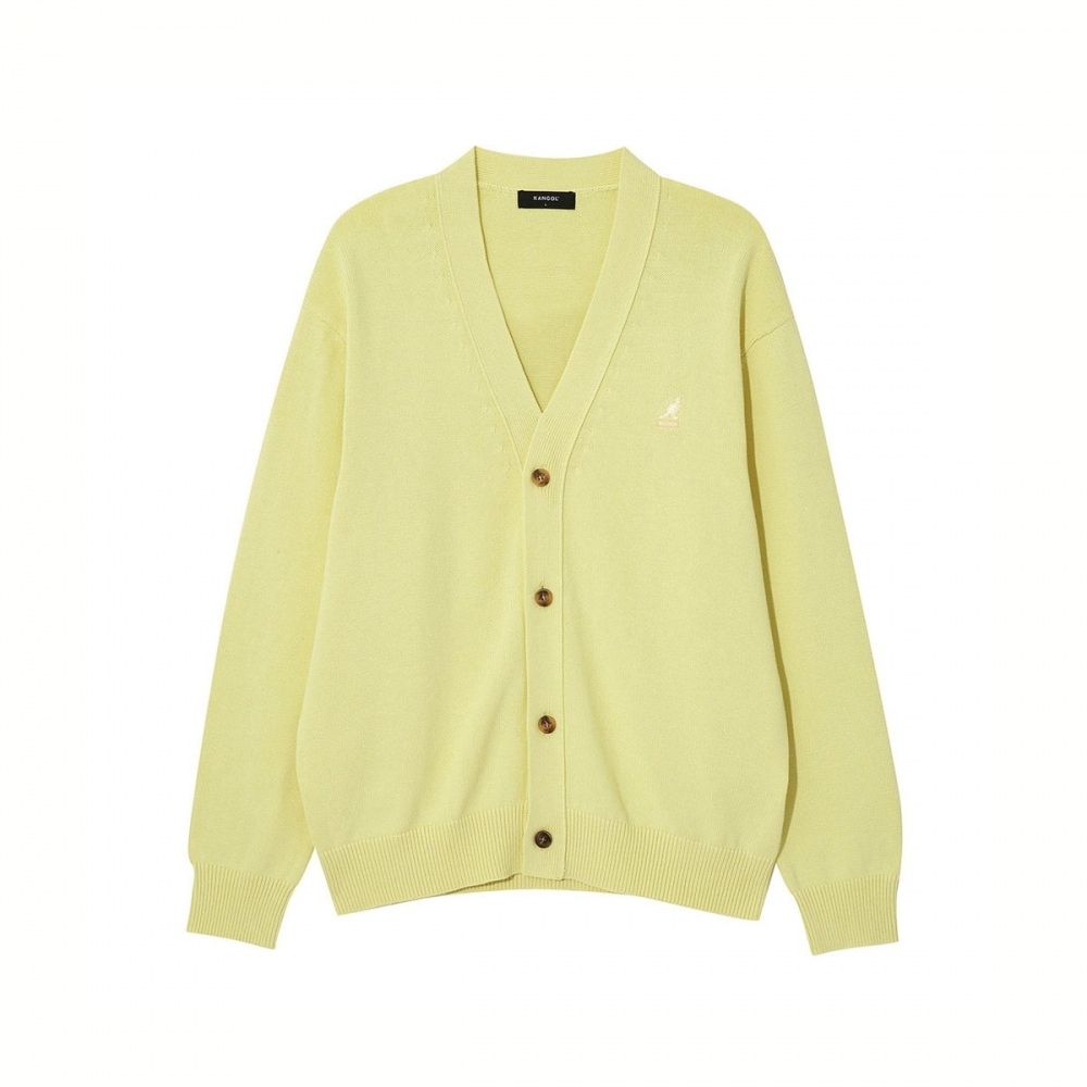 ブランド ローカット Vネック カーディガン レモン 1895