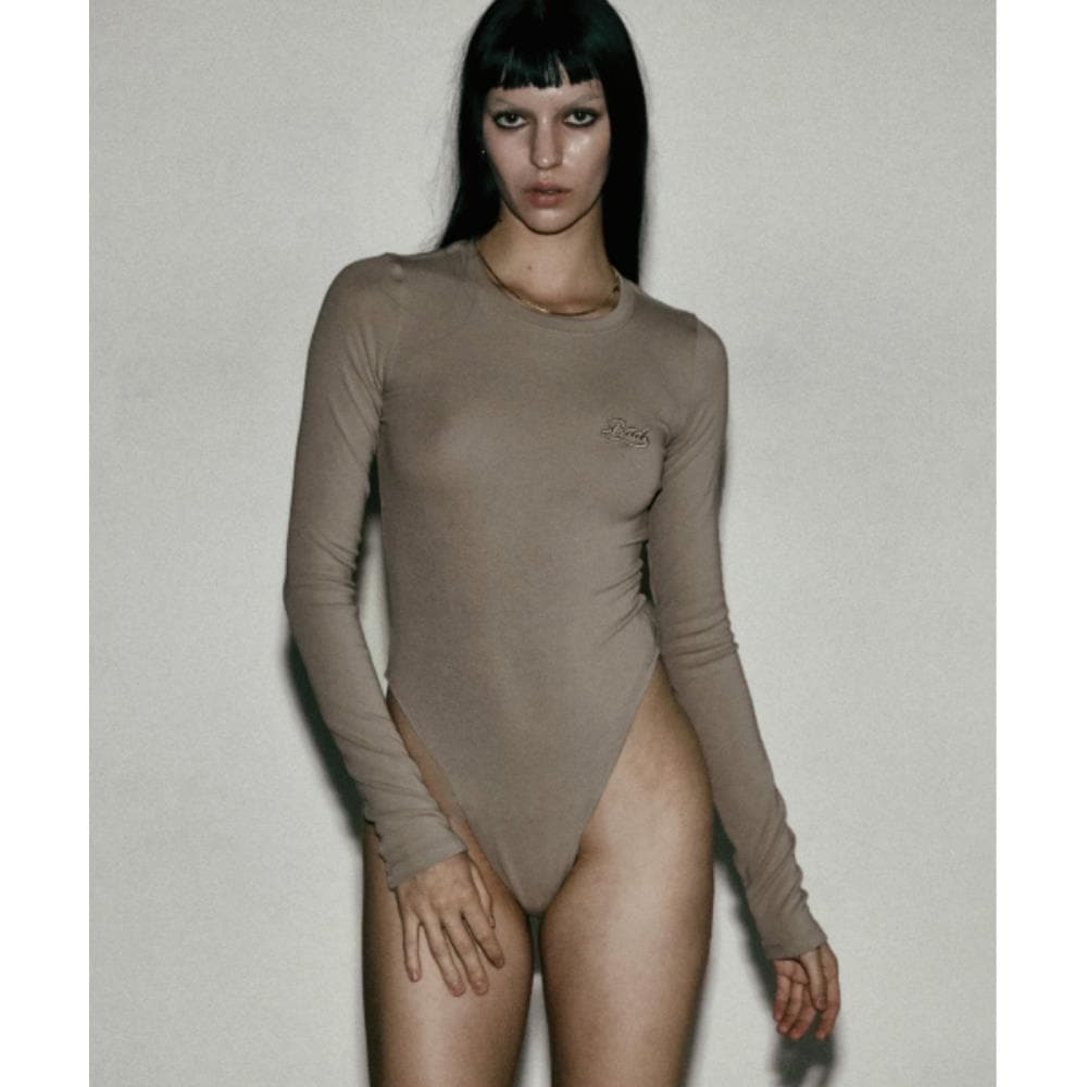 BADBLOOD Beyond Soft Bodysuit Long Sleeve Tobacco w-jst2