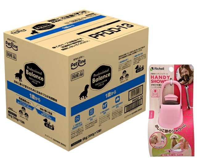 プロフェッショナルバランス 1歳から 成犬用 6kg【お散歩ハンディシャワー Ｓサイズ ライトピンク付】 6,412円