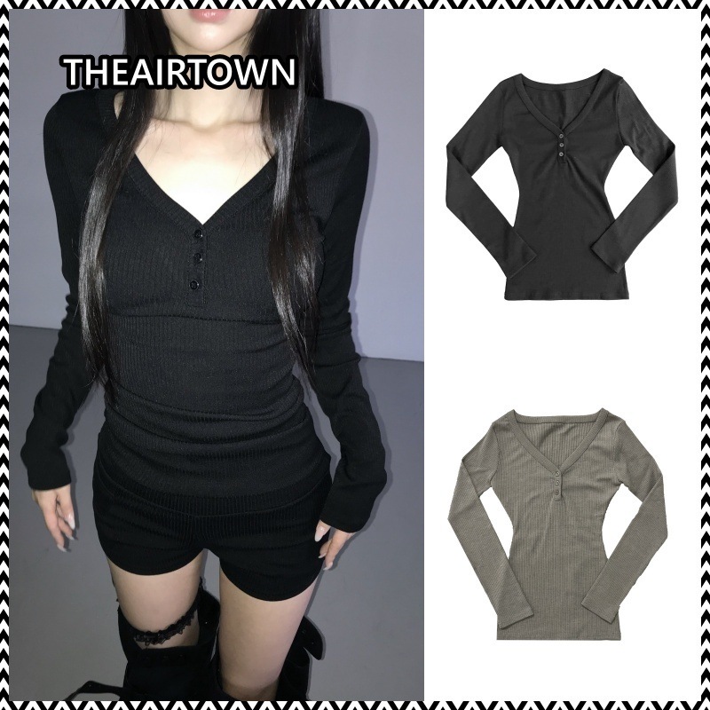 THEAIRTOWN goji v-neck mini top
