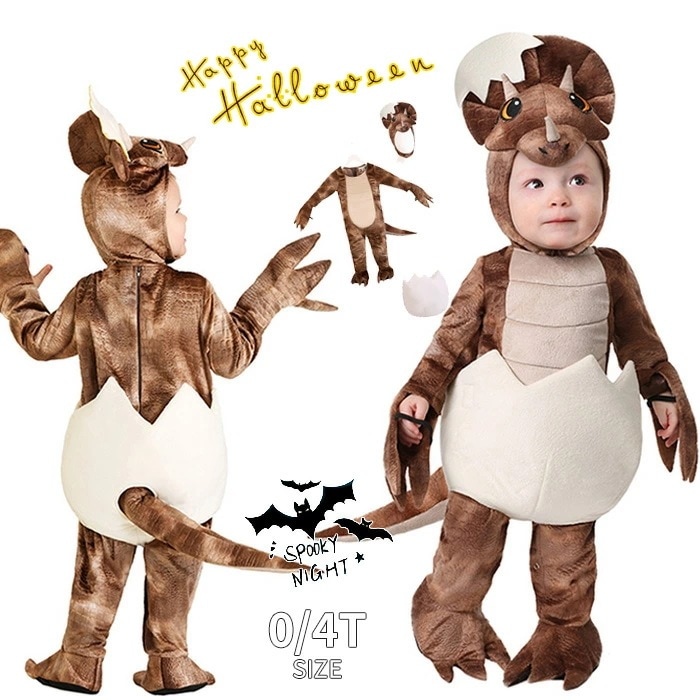 即纳ハロウィン 衣装 子供 　着ぐるみ　動物服 キッズ ベビー用　コスプレ衣装 動物衣装コスチューム　女子 男子　子供服 　オールインワン　ハロウィン衣装　子供用 　イベント コスプレ　変装　仮装　パ