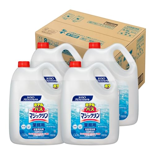 花王プロシリーズ【大容量】 【ケース販売】 花王 ホテルバスマジックリン 4.5L 梱販売用 業務用 ホテル 旅館 お風呂 除菌・消臭 中性 花