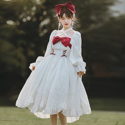 Qoo10] オフショルダーにもなる2way仕様 赤い : レディース服