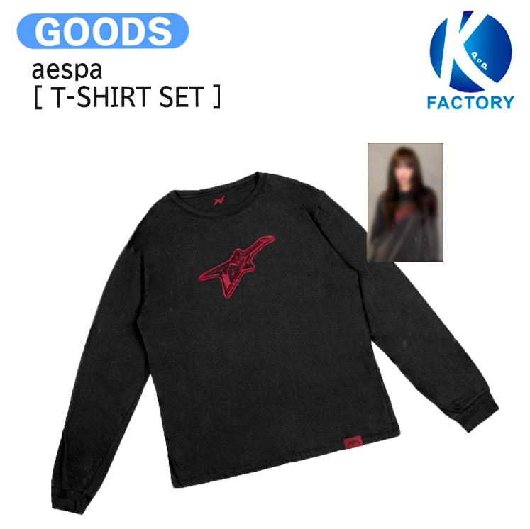 国内発送 aespa [ T-SHIRT SET LONG ver. ] RichMan POP-UP OFFICIAL / 公式グッズ / 予約商品