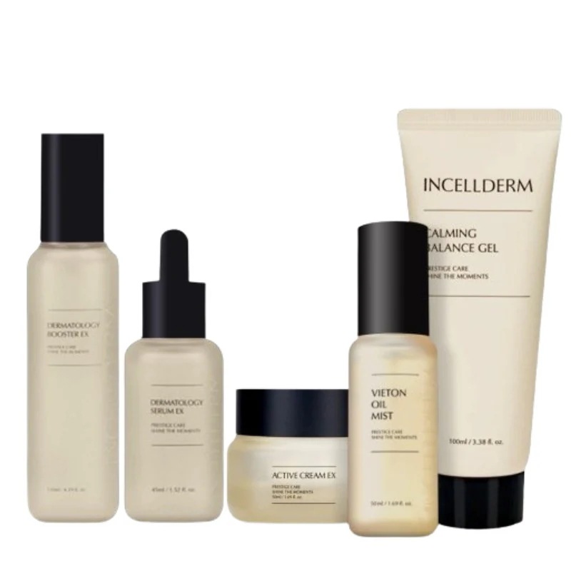 【基礎 5点セット】ダーマトロジーブースター130ml /セラム45ml /クリーム50ml /オイルミスト50ml /カーミングジェル100ml