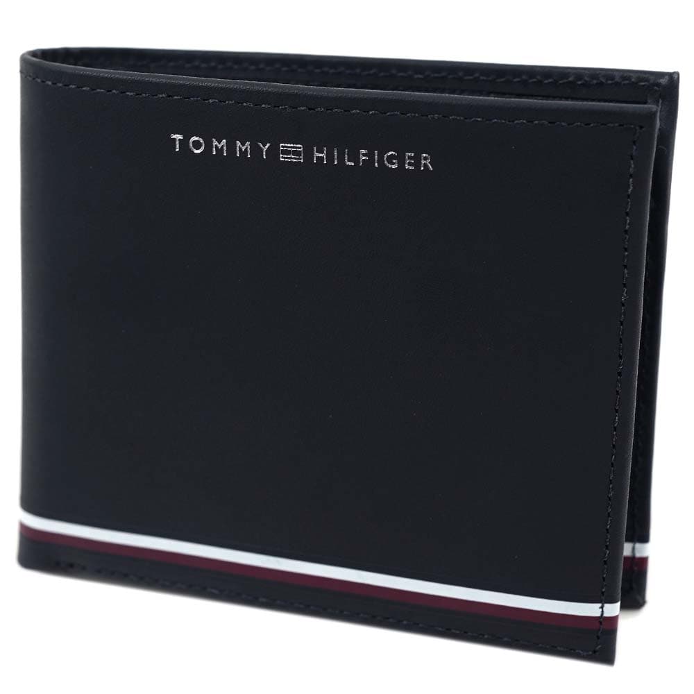 トミーヒルフィガー 財布 二つ折り財布 小銭入れ付 メンズ ネイビー TOMMY HILFIGER AM0AM11754DW6