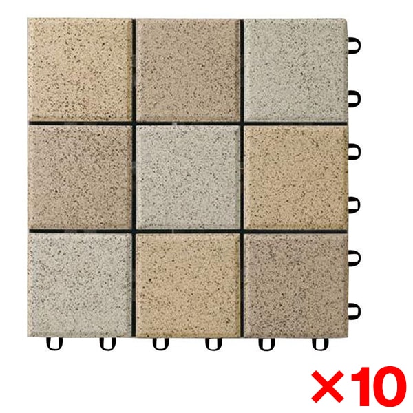 【10個セット】 AP10MT02UFJ セサミキャメル BASEA（バーセア） MTシリーズ [タイルユニット]