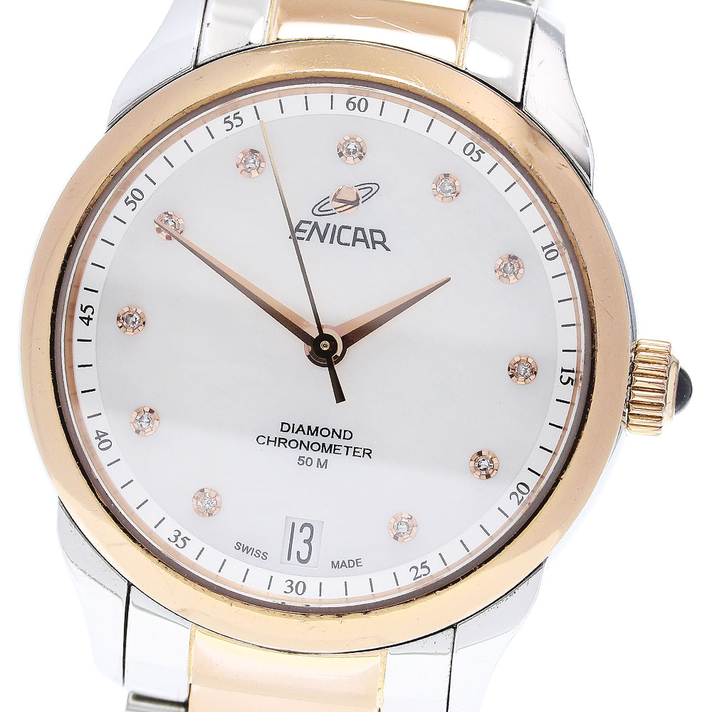 エニカ ENICAR 3265.50.361 11Pダイヤ 自動巻き レディース _849792【中古】