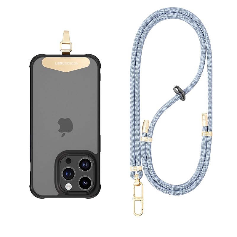 [Jazolmky] スマホストラップ ネックスト【2024革新版 スマホ ストラップホルダー 極薄0.3mmステンレス製メッキ傷防止仕上げ】 ラップ 携帯ストラップ 首掛けストラップ 首から下げ