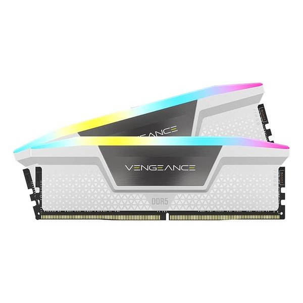 PC用メモリ VENGEANCE RGB DDR5-6400MHz PC5-51200 32GB 16GBx2 ホワイト
