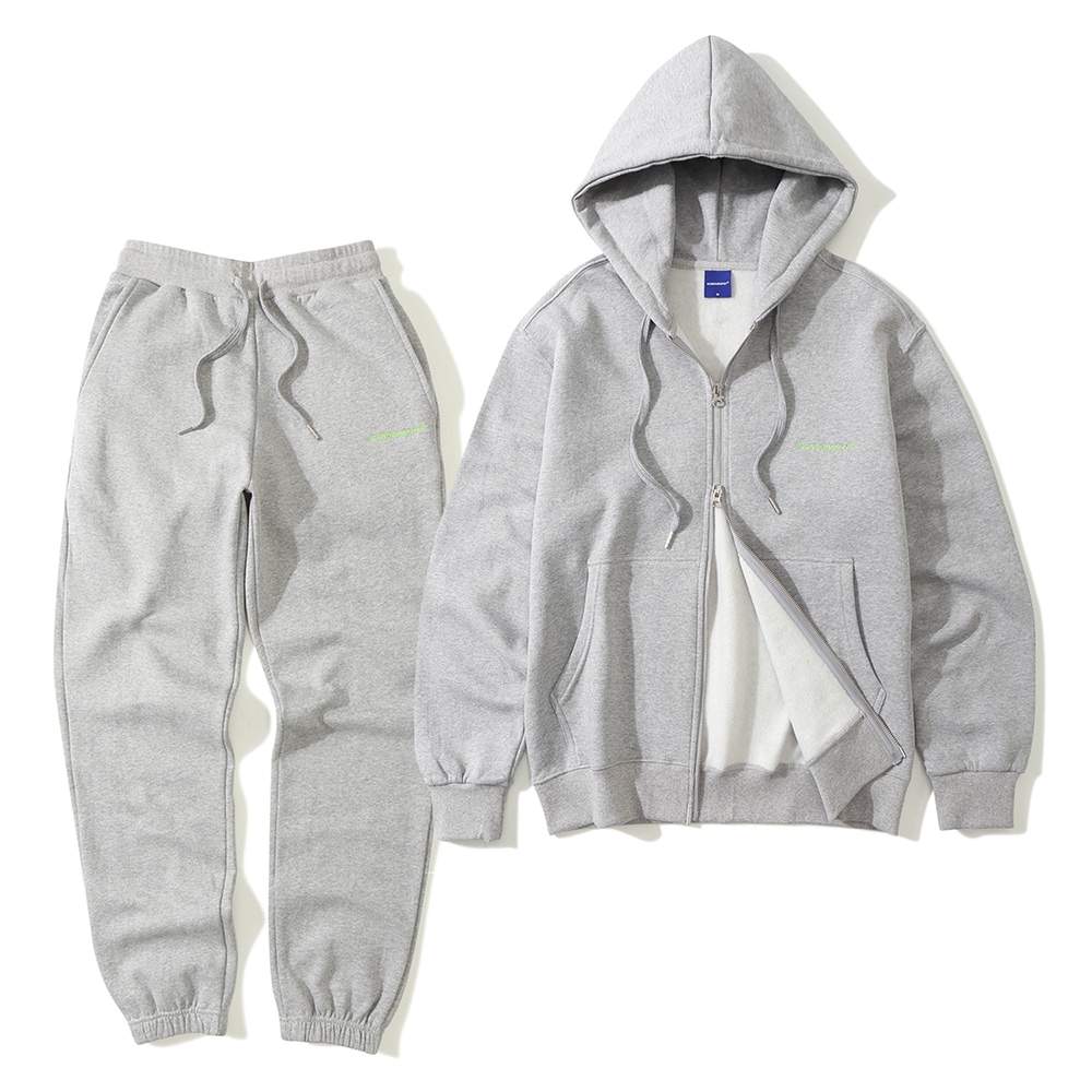 [SET] 起毛_Hoodie 2way Zip-up & Training jogger MEL