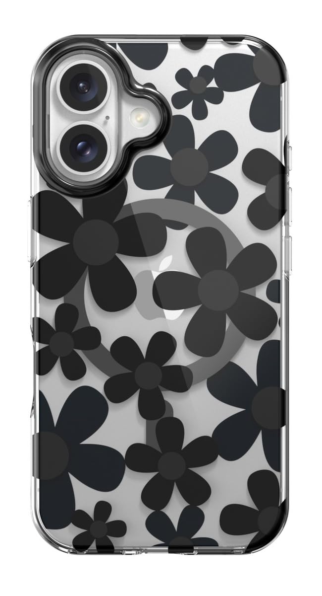 【SwitchEasy】 iPhone 16 Plus 対応 ケース 花柄 クリア オシャレ 可愛い MagSafe 対応 耐衝撃 スマホケース