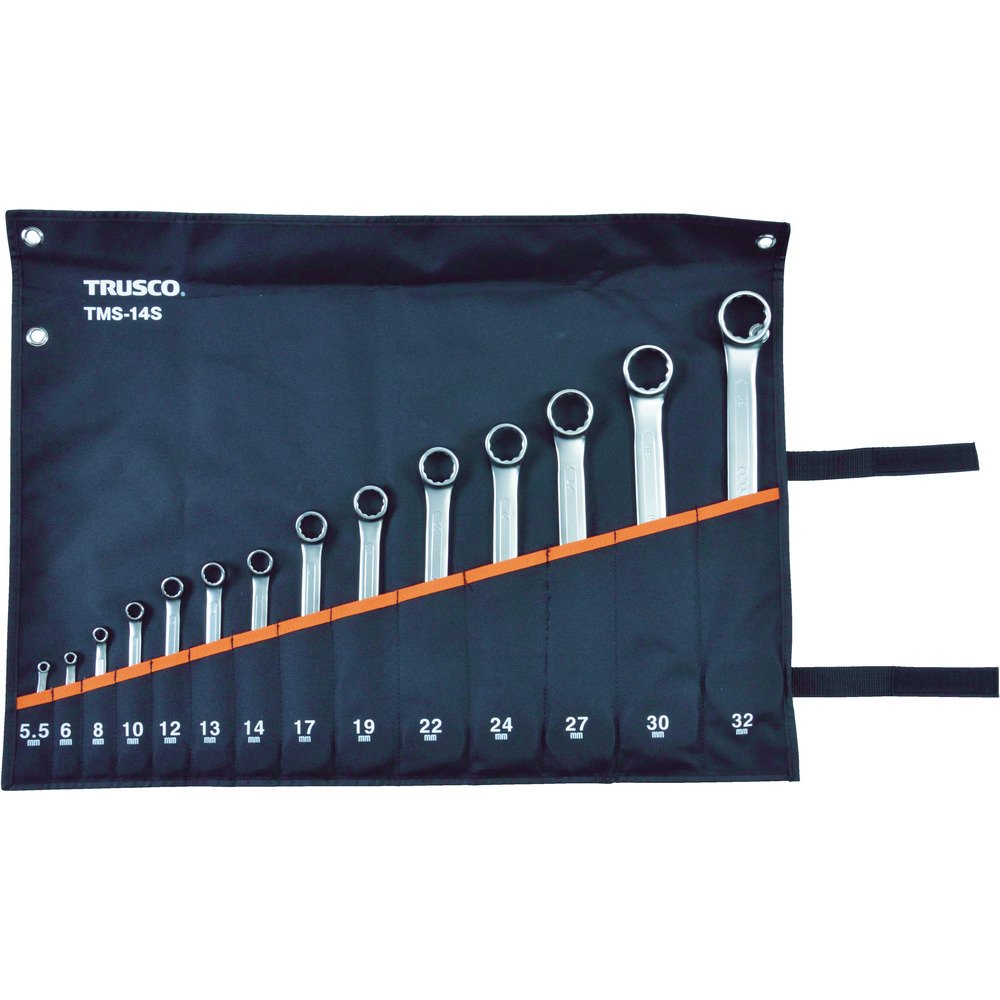 TRUSCO(トラスコ) コンビネーションスパナ(スタンダード) セット (14本組) TMS-14S