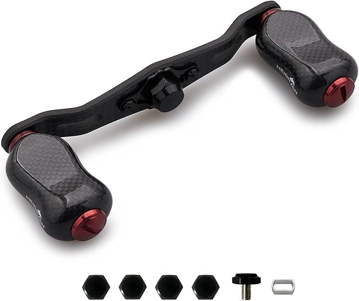 リール ハンドル ノブ 搭載 1.5K カーボン シマノ SHIMANO ダイワ DAIWA アブ Abu 通用 ベイトリール Gourd(V2.0 - 85mm - ワインレッド -)