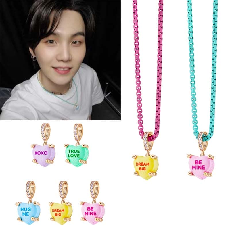 MIK S2 Text Candy Necklace BTS SUGA フォトカード付きイベント中