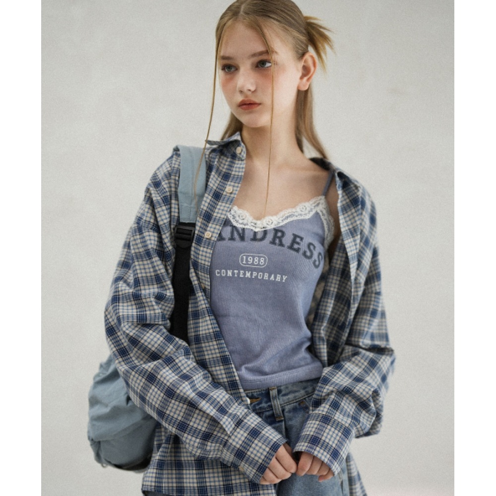 アヴァンドレスビンテージレーススリークブルー