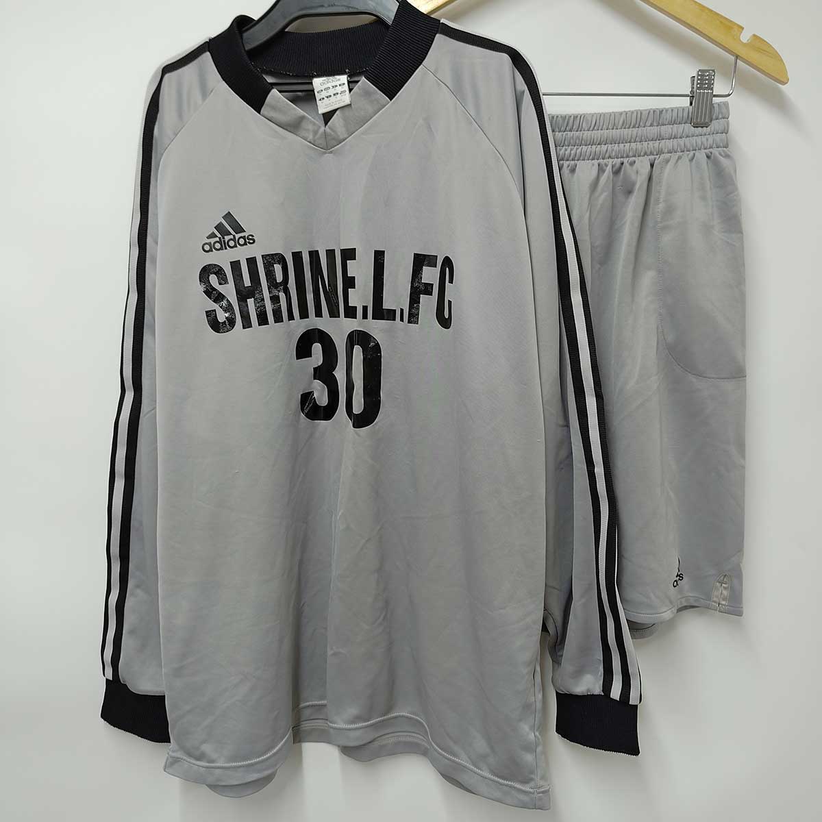 【中古】[上下セット] アディダス SHRINE.L.FC シュライン ユニフォーム GK ゴールキーパー #30 女子サッカー フットサル 支給品 O ADIDAS