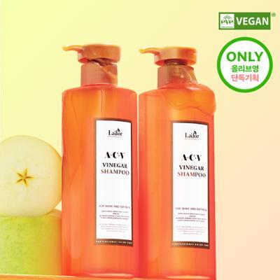 [1&1/チソンシャンプー]ビーガンりんご酢シャンプーダブル企画（430ml+430ml）