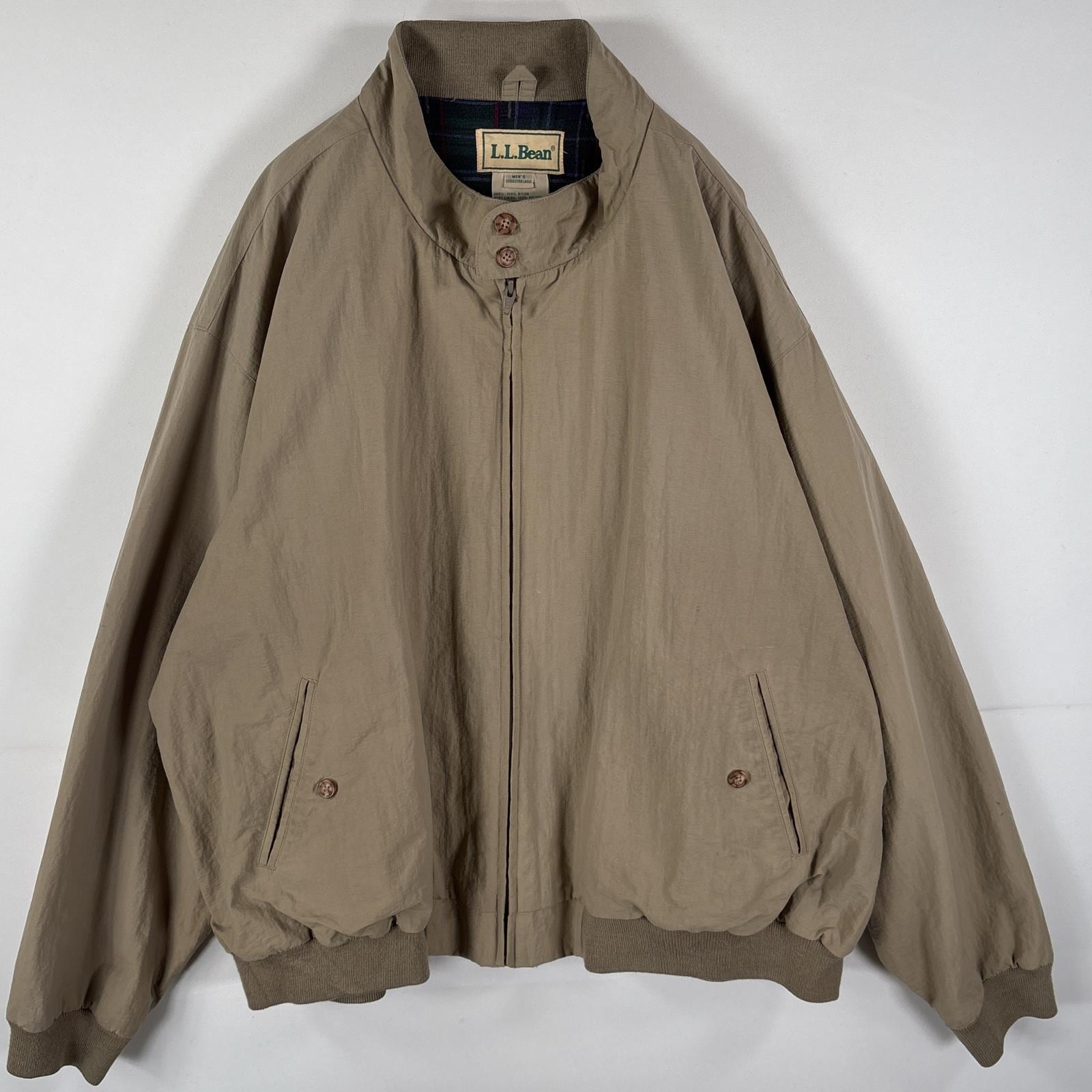 古着 80s/80年代 ヴィンテージ スイングトップ ハリントンジャケット 裏地チェック L ベージュ メンズ