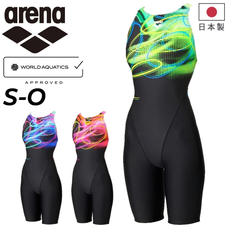 レディース 競泳水着 WA承認 水泳 スイムウェア レーシング ワンピーススパッツ オープンバック・ハーフレッグ 初級スイマー オールインワン 競技 スイミング /AS5SRC69L【返品不可】