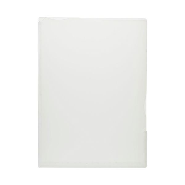 （まとめ）TANOSEE 超丈夫なマチ付クリアホルダー タフレル A4タテ クリア 1パック（5枚）(×10セット)