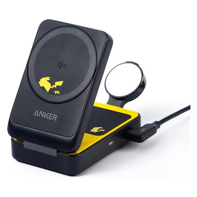 他サイト： ANKER アンカー マグネット式ワイヤレス充電器 ピカチュウモデル ブラック B2557N1172の商品画像