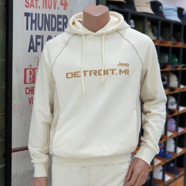 JO3THU021 アイボリーワゴニア)ロゴパイピングセットアップパーカーTシャツ_SC