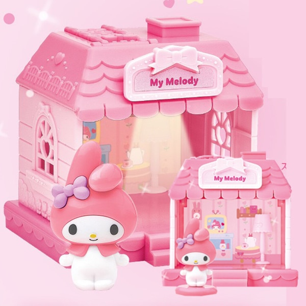 サンリオキャラクターズ フィギュアルームハウス マイメロディ ラブリー リビング