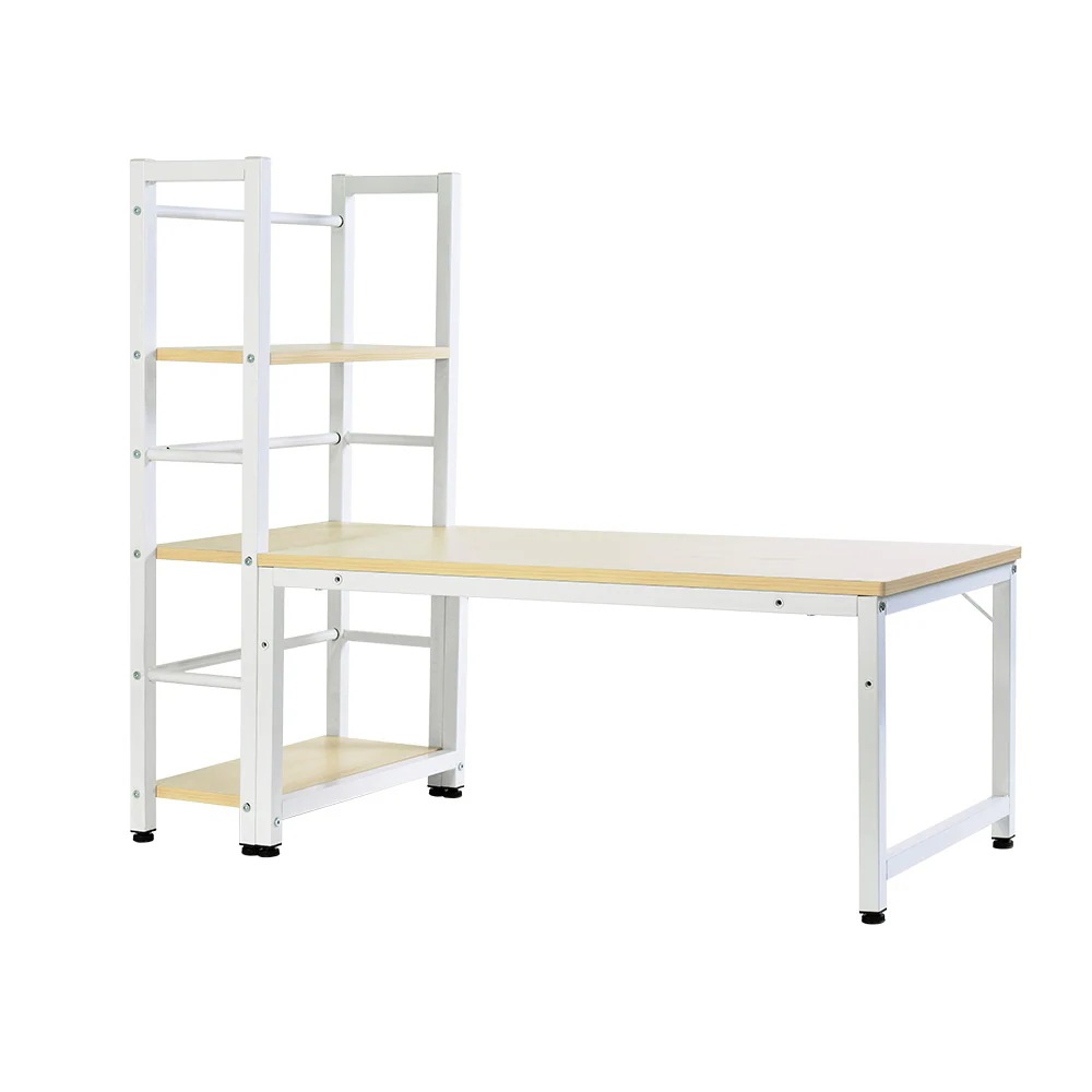 697【通常価格4800 大手バイヤー様募集中】【ナチュラル】家具专门店 ロータイプデスク パソコンデスク 実用な一体分離両用　溢れる天然木の魅力　省スペース 3段シェルフ付 座デスク ミシン台 6,906円