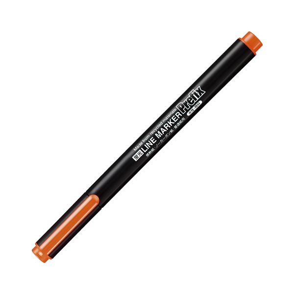 (まとめ) コクヨ蛍光OAマーカー（再生樹脂・シングル） プリフィクス 中字 橙 PM-L102YR 1セット（10本） (×10セット)