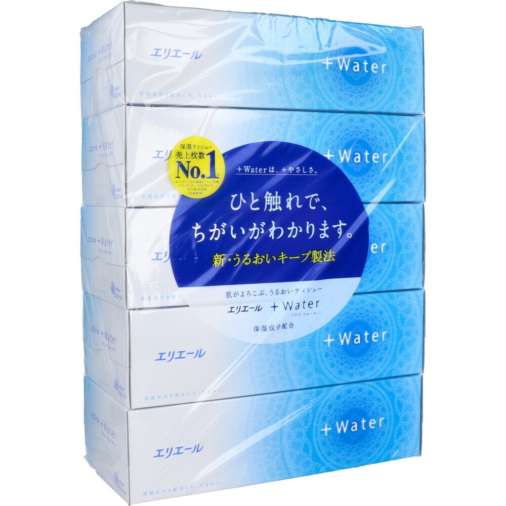 新しい 大王製紙 価格.com - 価格比較 180組×5箱入り エリエール+Water ティッシュペーパー