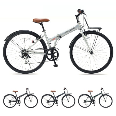 MYPALLAS 折畳シティクロス 27インチ シマノ6段変速 DE-601