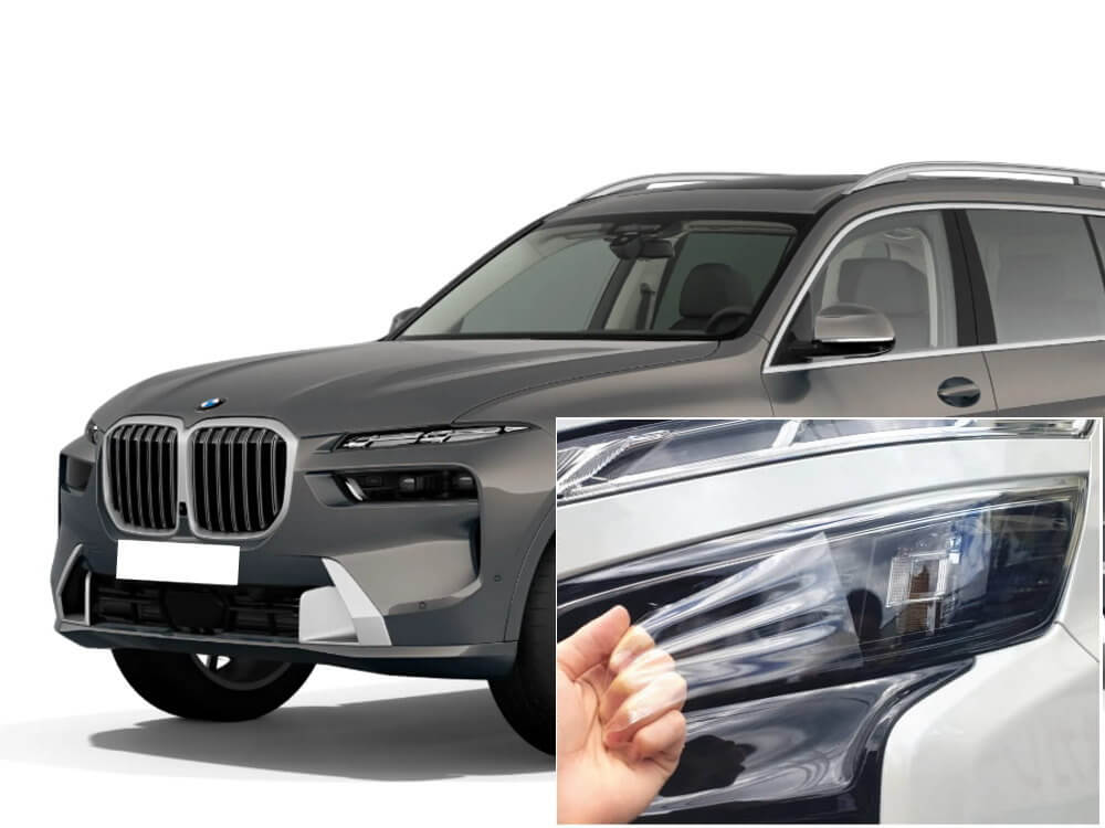 ヘッドライトプロテクションフィルム (BMW X7 G07) 車種専用 カット済み 左右セット ヘッドライト保護
