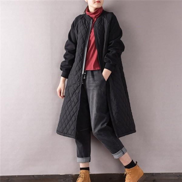 ダウンコート 中綿 ジャケット コート レディース アウター 秋 冬 ロング丈 おしゃれ ゆったり 暖かい 防寒 軽量 シンプル 大きいサイズ